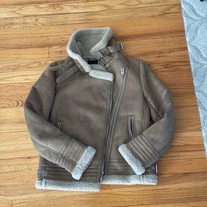 Zara Shearling Jacket - Size Medium